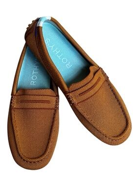 Rothy's The Driver Driving Loafer Slip On Flat Cognac Women's Sz 10 EUC